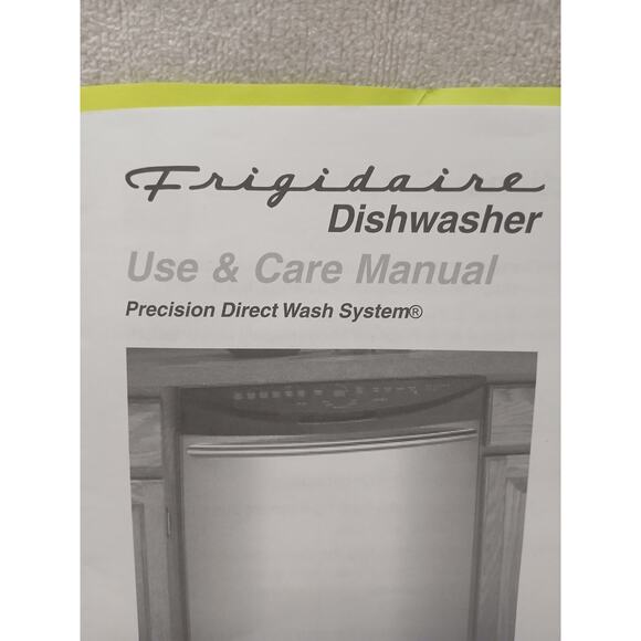 Frigidaire Dishwasher User Manual Use & Care Generic All Models Resellers Owners - Picture 2 of 13